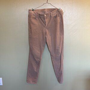 Ann Taylor Loft Tan Low-Rise Modern Skinny Corduroy Pants Women's Size 8, EUC